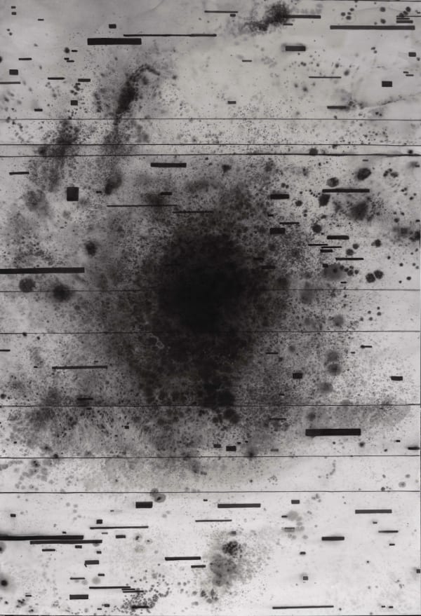 RADENKO MILAK - ORBITAL RESONANCE, DARK MATTER SERIES - 2018 - WATERCOLOR ON PAPER LAMINATED ON DIBOND - 200 X 140 CM