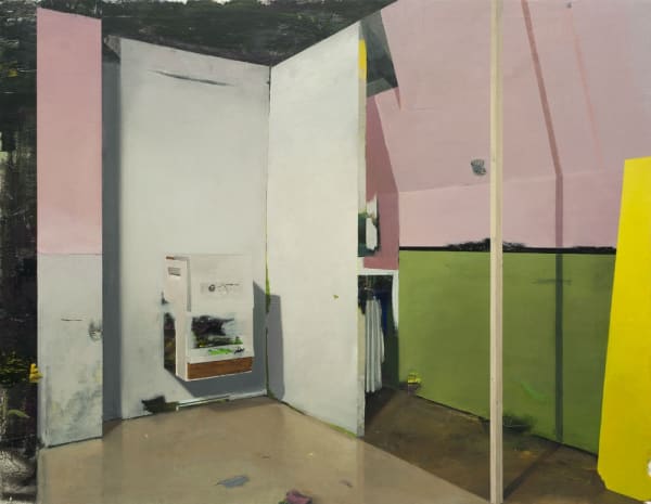 CARLOS SAGRERA - HEATING THE ROOM - 2017 - ACRYLIC ON CANVAS - 114 X 146 CM