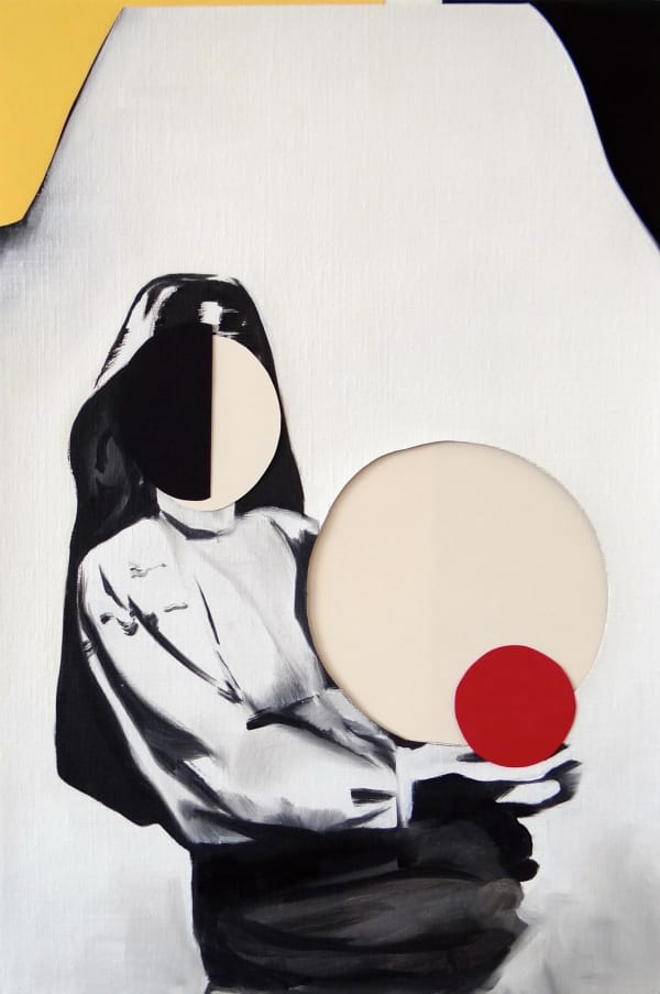 NATALIA OSSEF - PAMUK - 2017 - OIL ON CANVAS AND COLLAGE ON PAPER - 44 X 29,5 CM