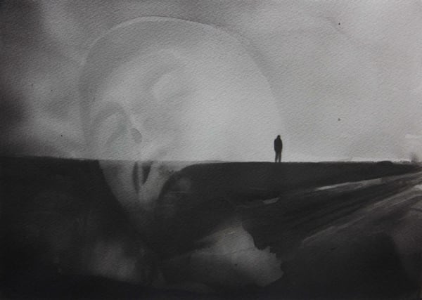 RADENKO MILAK - ACCATTONE (PIER PAOLO PASOLINI, 1961) - 2016 - WATERCOLOR ON PAPER - 26 X 36 CM