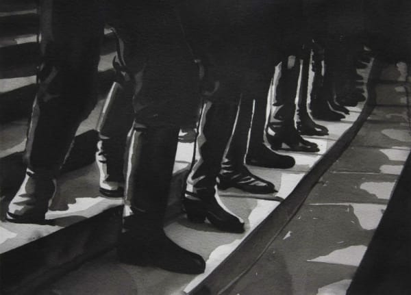 RADENKO MILAK - BATTLESHIP POTEMKIN (SERGEI EISENSTEIN, 1925) - 2016 - WATERCOLOR ON PAPER - 28 X 36,5 CM