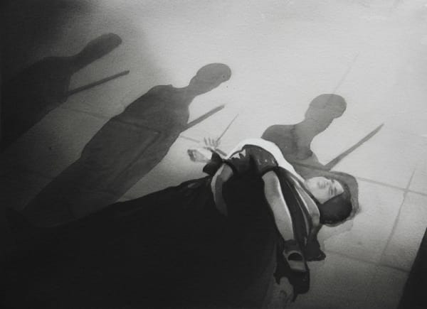 RADENKO MILAK - BATTLESHIP POTEMKIN (SERGEI EISENSTEIN, 1925) - 2016 - WATERCOLOR ON PAPER - 28 X 36,5 CM