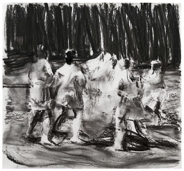 SEBASTIAN HOSU - "DAYLIGHT" SERIES - 2017 - CHARCOAL ON PAPER - 93 X 100 CM