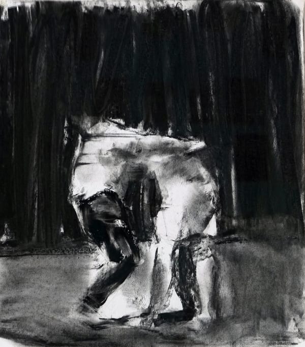 SEBASTIAN HOSU - NATURAL SELECTION - 2017 - CHARCOAL ON PAPER - 54 X 49 CM