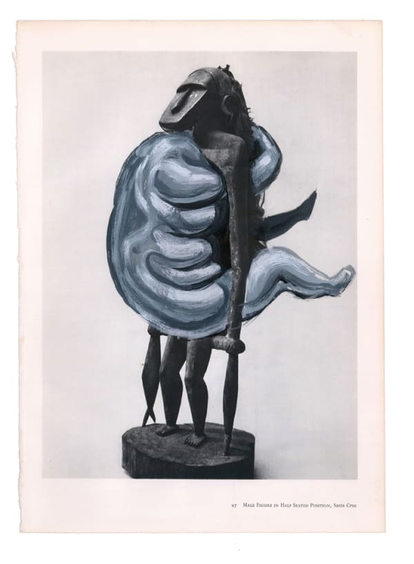 DANIEL HOROWITZ - TRIBALPHILIA V - 2016 - OIL ON PAPER - 35 X 25 CM