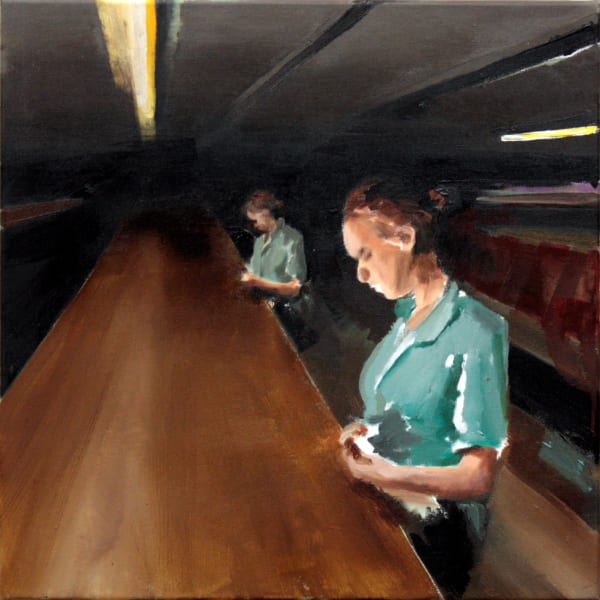 ENRICO FREITAG - OHNE TITEL - 2016 - OIL ON CANVAS - 50 X 50 CM