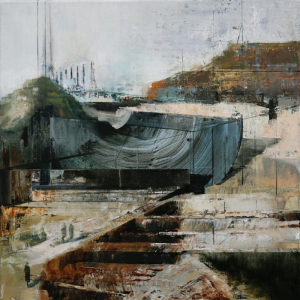 Mist 18X18 Cm Olie Op Linnen 2016 W1000