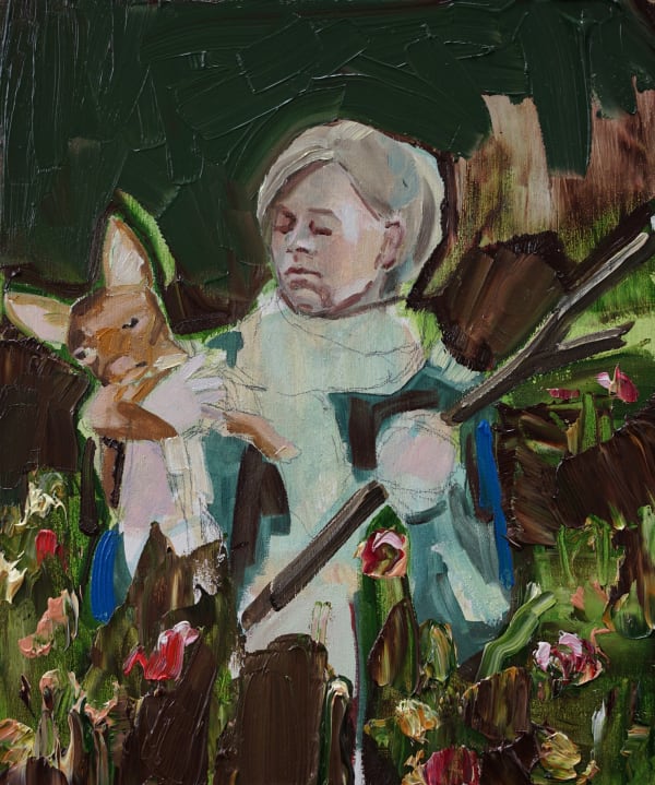 ANNA BITTERSOHL - RUDEL - 2016 - OIL ON WOOD - 30 X 25 CM