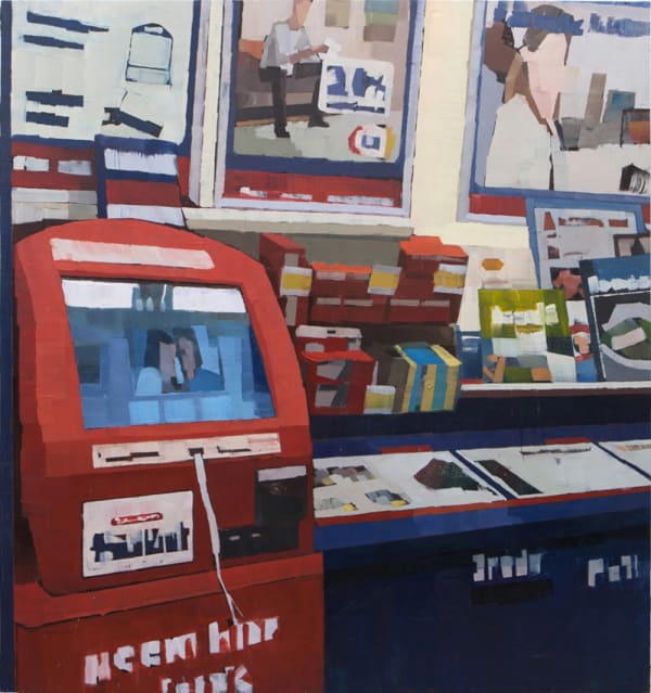 LUCA GRIMALDI - PHOTOKIOSK - 2015 - OIL ON CANVAS - 160 X 170 CM