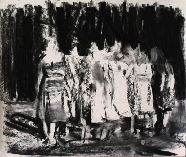 SEBASTIAN HOSU - UNTITLED - 2016 - CHARCOAL ON PAPER - 58 X 51 CM