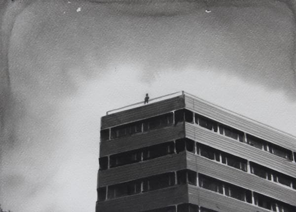 RADENKO MILAK - THE MAN WHO PUT HIS WILL ON FILM (1970) - 2016 - WATERCOLOR ON PAPER - 26 X 36 CM