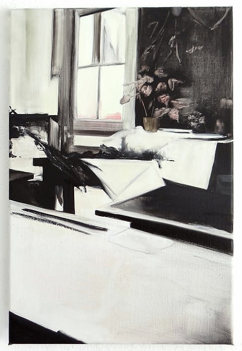 NATALIA OSSEF - WHEN TIME CAME - 2016 - OIL ON CANVAS - 45 X 30 CM