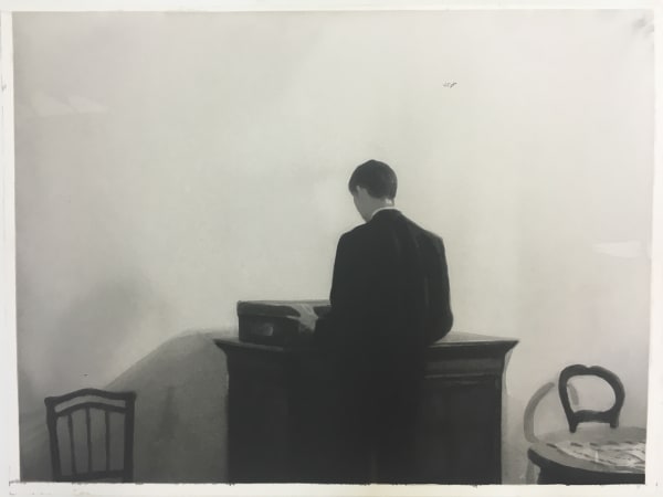 RADENKO MILAK - UNTITLED, FROM THE SERIES 'UNFINISHED STORY' - 2016 - WATERCOLOR ON PAPER - 36 X 48 CM