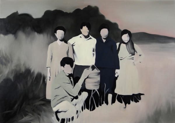 NATALIA OSSEF - ACROSS THE WATER - 2015 - OIL ON CANVAS - 70 X 100 CM