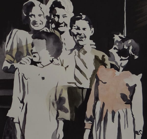 NATALIA OSSEF - HARVEST II - 2015 - WATERCOLOR ON PAPER - 21 X 22 CM