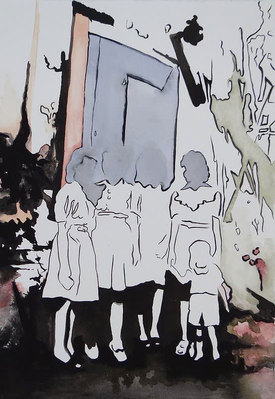 NATALIA OSSEF - THE LOVELIEST HOUR II - 2015 - WATERCOLOR ON PAPER - 33 X 22 CM