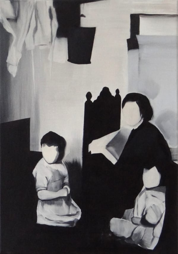 NATALIA OSSEF - THE STORYTELLER - 2015 - OIL ON CANVAS - 50 X 35 CM