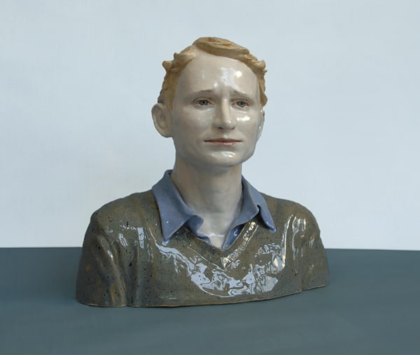 ROSI STEINBACH - DAVID - 2007 - CERAMIC, GLAZED, PAINTED - 38 X 38 X 25 CM