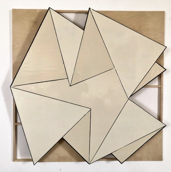 Howard Hersh, Skin Deep 19-5, 2019. Skin Deep Series, 2013 - present. Acrylic on birch and basswood. 48 inches by 48 inches by 4 inches.