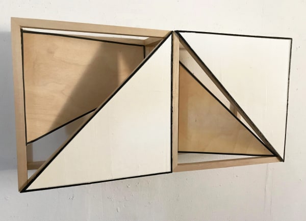 Howard Hersh, Migration 18-1, 2018. Migration Series, 2018 to present. Acrylic on birch on basswood framework. 10 inches by 21 inches by 6 inches.