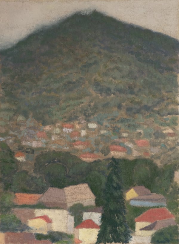 David Horvath, High hill with patches, 2025