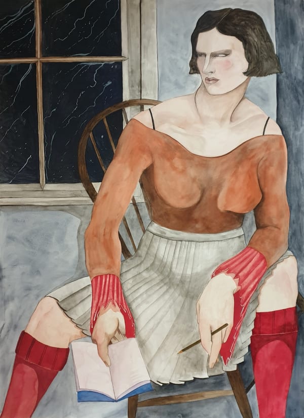 William Brickel the strong storm 2019 watercolour on paper