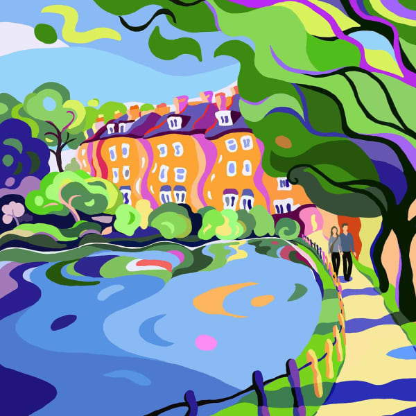 Hampstead Stroll, Limited Edition Print, 2024