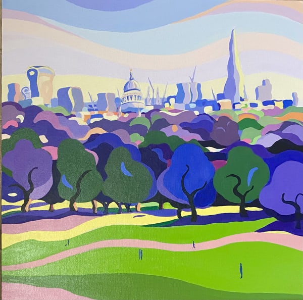Primrose Hill Morning, Original Painting , 2021