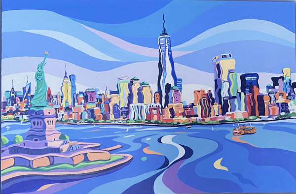 Lady Liberty, Original Painting, 2021