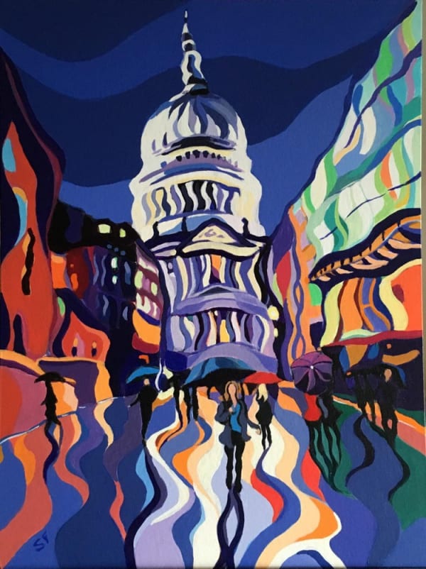 Rainy St Paul’s Reflections