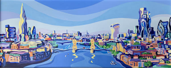 Thames Vista, Original Painting , 2021