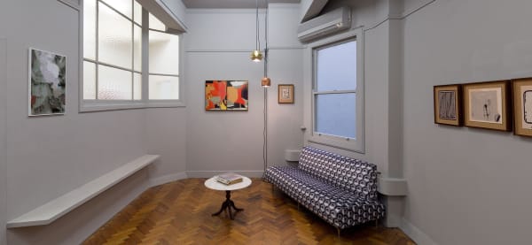 Tony Garifalakis: Information Discharge Systems, 2018 Installation view