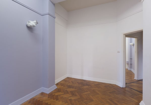 Cate Consandine, Her/e, 2018 Polished cast bronze, white patina; three parts Installation view Photo: Christian Capurro