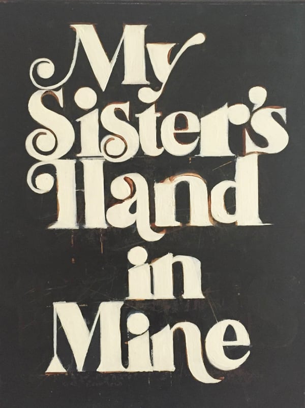 Kate Daw, My Sister’s Hand in Mine (cream version for JD), 2015