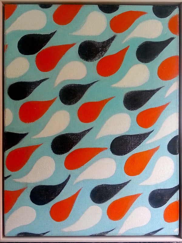 Kate Daw, Rain/tear drops (after Sonia Delaunay), 2015