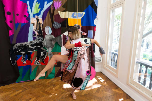Sally Smart, The Choreography of Cutting Installation performance Photo: Aaron Rees