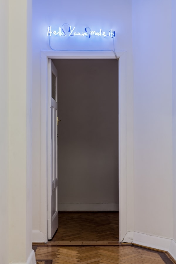 Kiron Robinson, Hello. You’ve made it., 2015 Installation view Photo: Christo Crocker