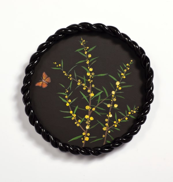 Angela Valamanesh - Birds and bees 15, (Crown of Thorns with Bee), 2024