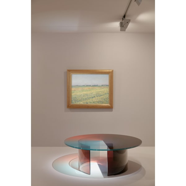 NGV Triennial 2020 installation view; Rive Roshan, Colour dial table, sunrise light (table) 2020, Proposed acquisition © Rive Roshan. Photo: Tom Ross