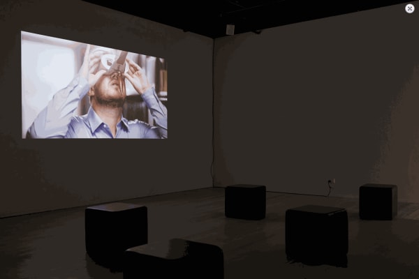 Fernando do Campo, Pishing in the archive, 2021 single channel HD video, CAT Gallery installation view Photo: Rémi Chauvin.