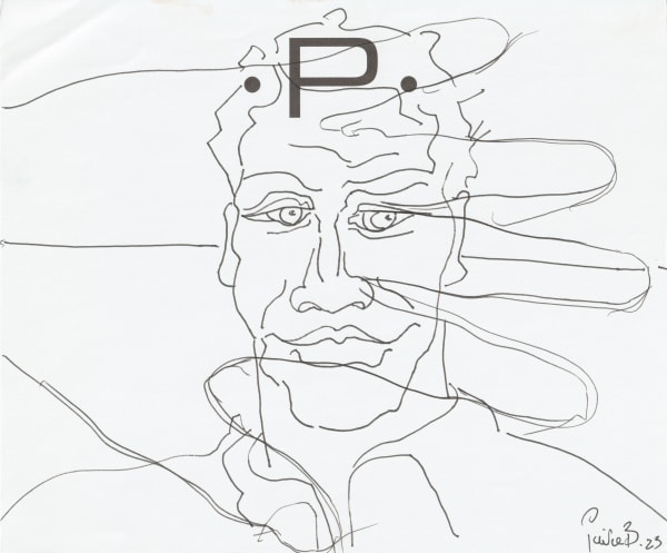 pen and pencil on paper 7 x 8.5 in.