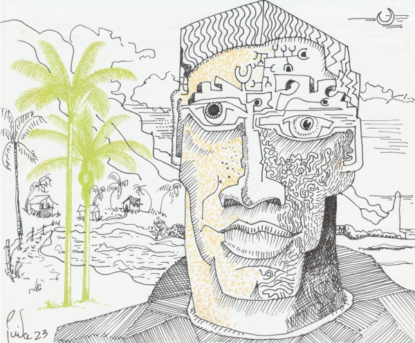 pen and pencil on paper 7 x 8.5 in.