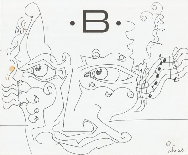 pen and pencil on paper 7 x 8.5 in.