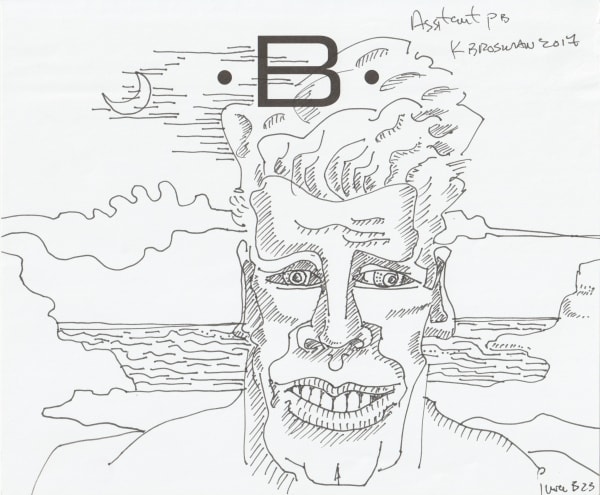 pen and pencil on paper 7 x 8.5 in.