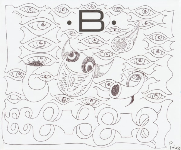 pen and pencil on paper 7 x 8.5 in.