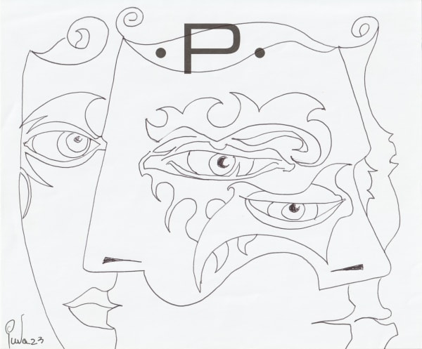 pen and pencil on paper 7 x 8.5 in.