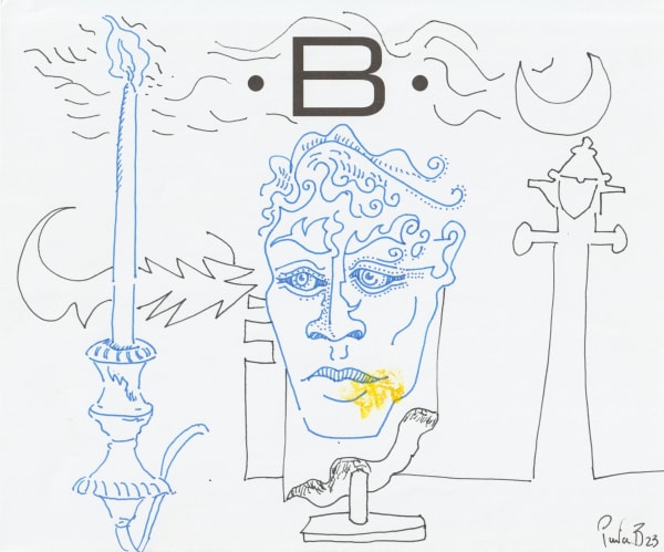 pen and pencil on paper 7 x 8.5 in.