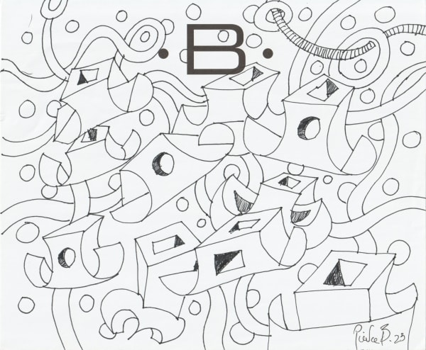 pen and pencil on paper 7 x 8.5 in.