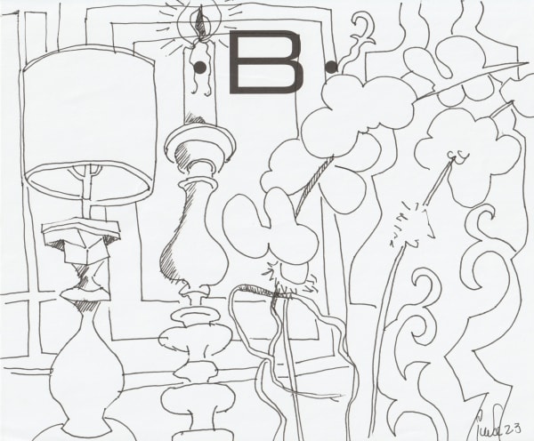 pen and pencil on paper 7 x 8.5 in.