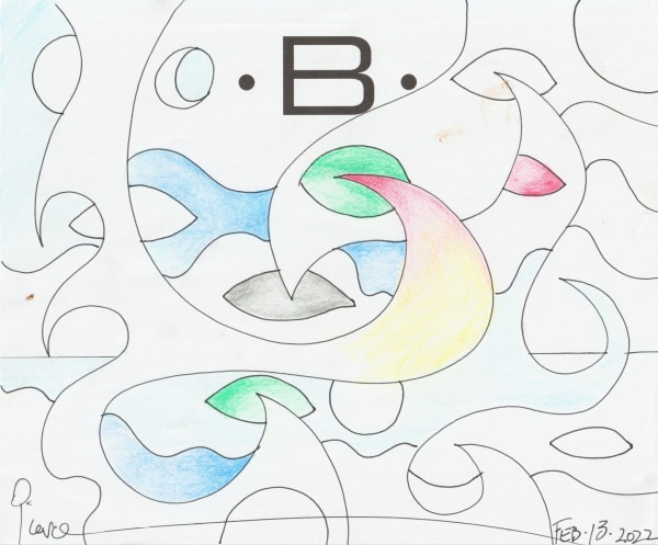 pen and pencil on paper 7 x 8.5 in.